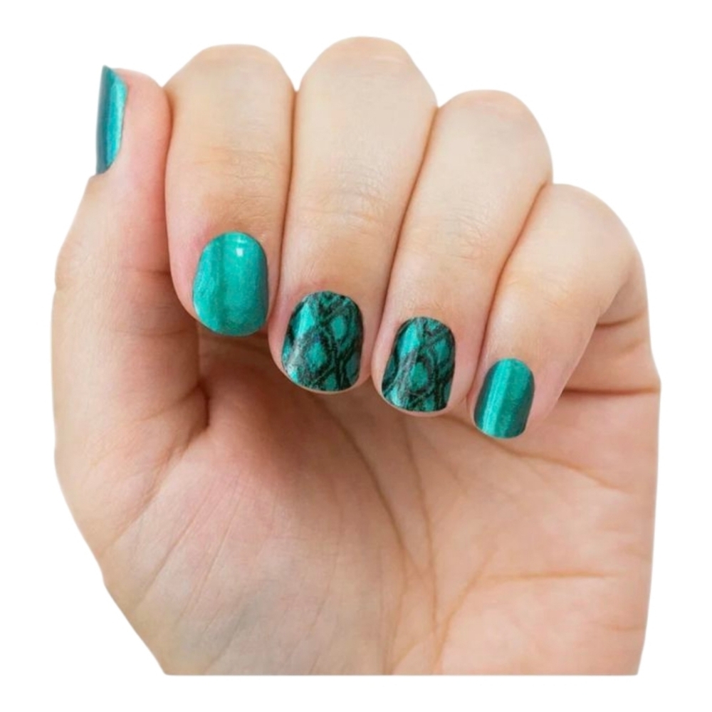 Color Street Snake My Day Nail Strips Green 16 Various Sizes